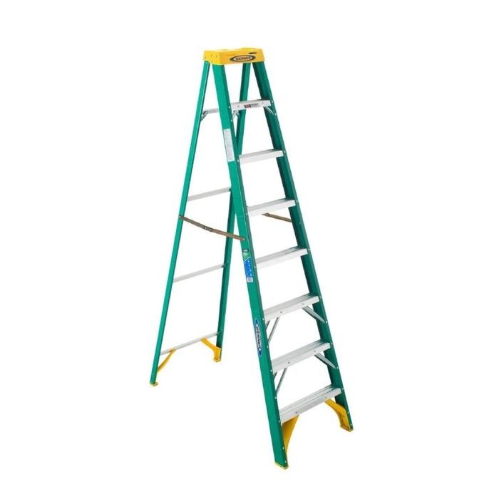 

Terlaris Werner Tangga Fiber Glass 8 Step 2.4 Meter Made In Amerika