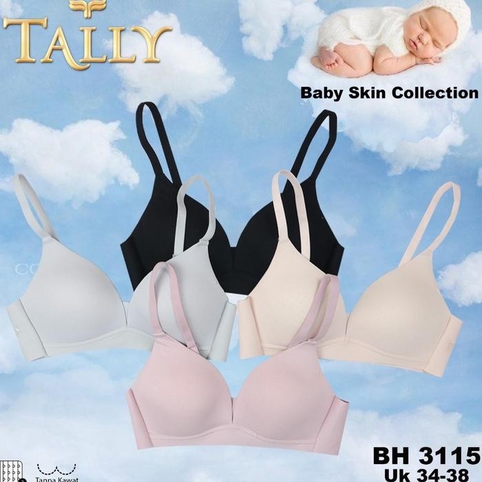BRA TALLY BABY SKIN 3115 - Tanpa Kawat - Busa Tipis