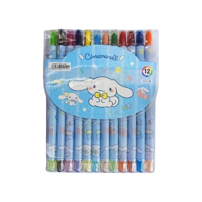 

Crayon 12 Warna Putar Panjang Fancy - Alat Mewarnai & Melukis - Stationery Lucu Krayon Perlengkapan