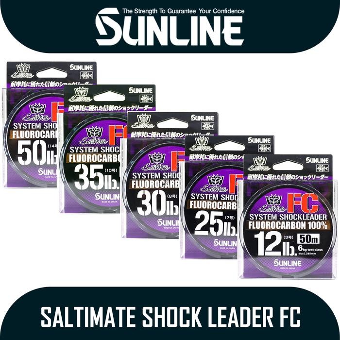 SENAR PANCING MERK SUNLINE SALTIMATE SYSTEM SHOCK LEADER FC