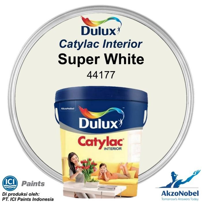 BEST SELLER CAT DULUX CATYLAC INTERIOR 5 KG - SUPER WHITE 44177