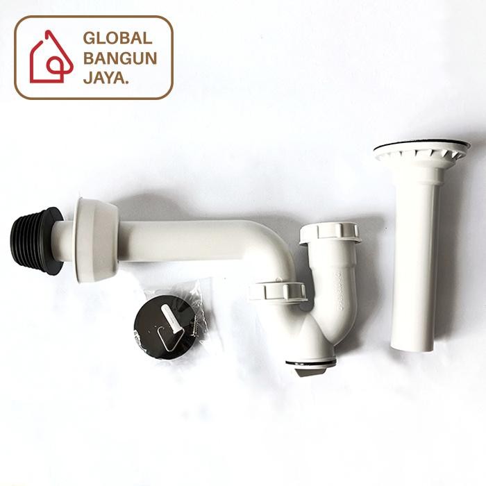 Sifon Angsa Wastafel Pvc Dupon P4160-P1 Sifon Plastik Pipa Pembuangan #Gratisongkir