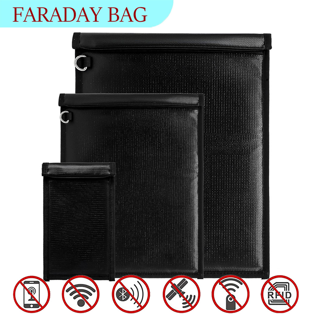 Fire-retardant Faraday Bag Shield RFID Cell Phone Signal Blocking