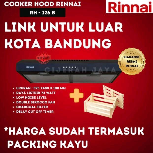 cusss order] RINNAI RH 126 B COOKER HOOD RINNAI SLIM RH 126B RH-126B RH126B / TUDUNG HISAP KOMPOR