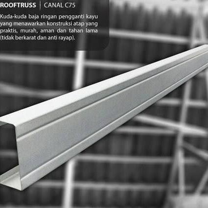 Ready...Ready...Ready...] CNP Baja Ringan 0.75 mm SNI / Kanal C Atap Baja ringan / Galvalum