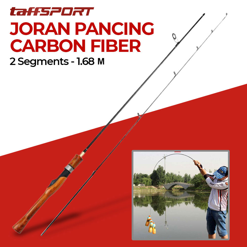 Promo TaffSPORT Joran Pancing Spinning Carbon Fiber 2 Segments - KB300 mancing jadi sat set