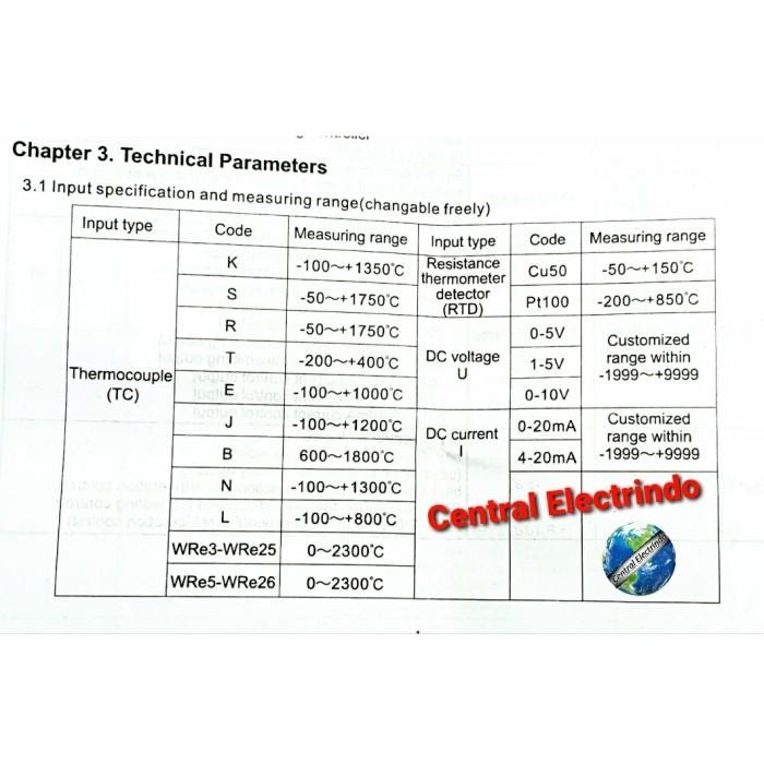 Temperature Control/Thermo Control Ewig E508-G 48X48. Ac/Dc 85~265V.
