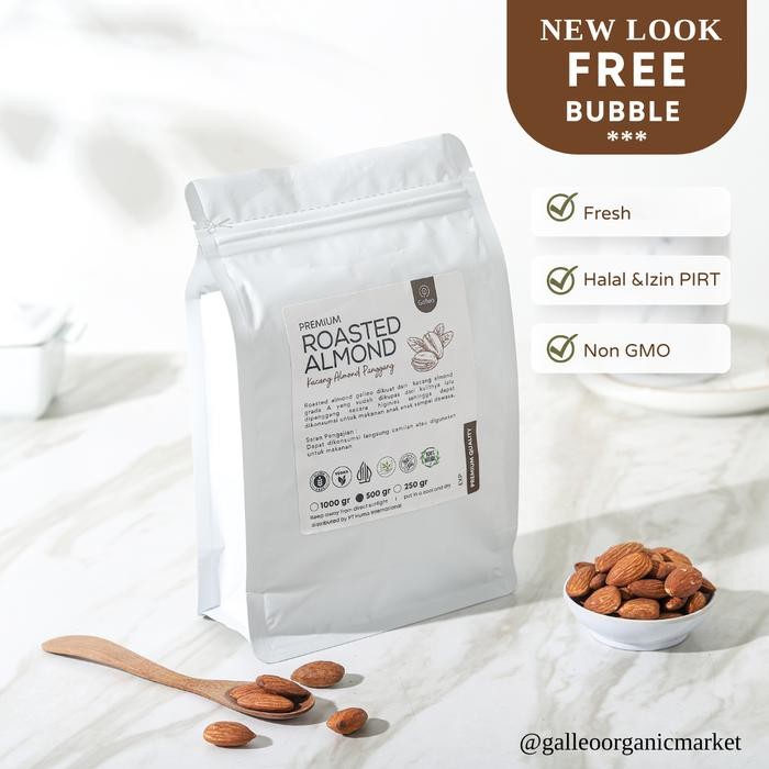 

Kacang Almond Panggang 1 Kg / Roasted Almond Galleo Nuts best seller