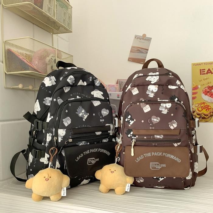 Tas Anak Tebaru Laki Laki Tas Ransel Punggung Perempuan Harajuku Kapasitas Besar Anti Air Tas