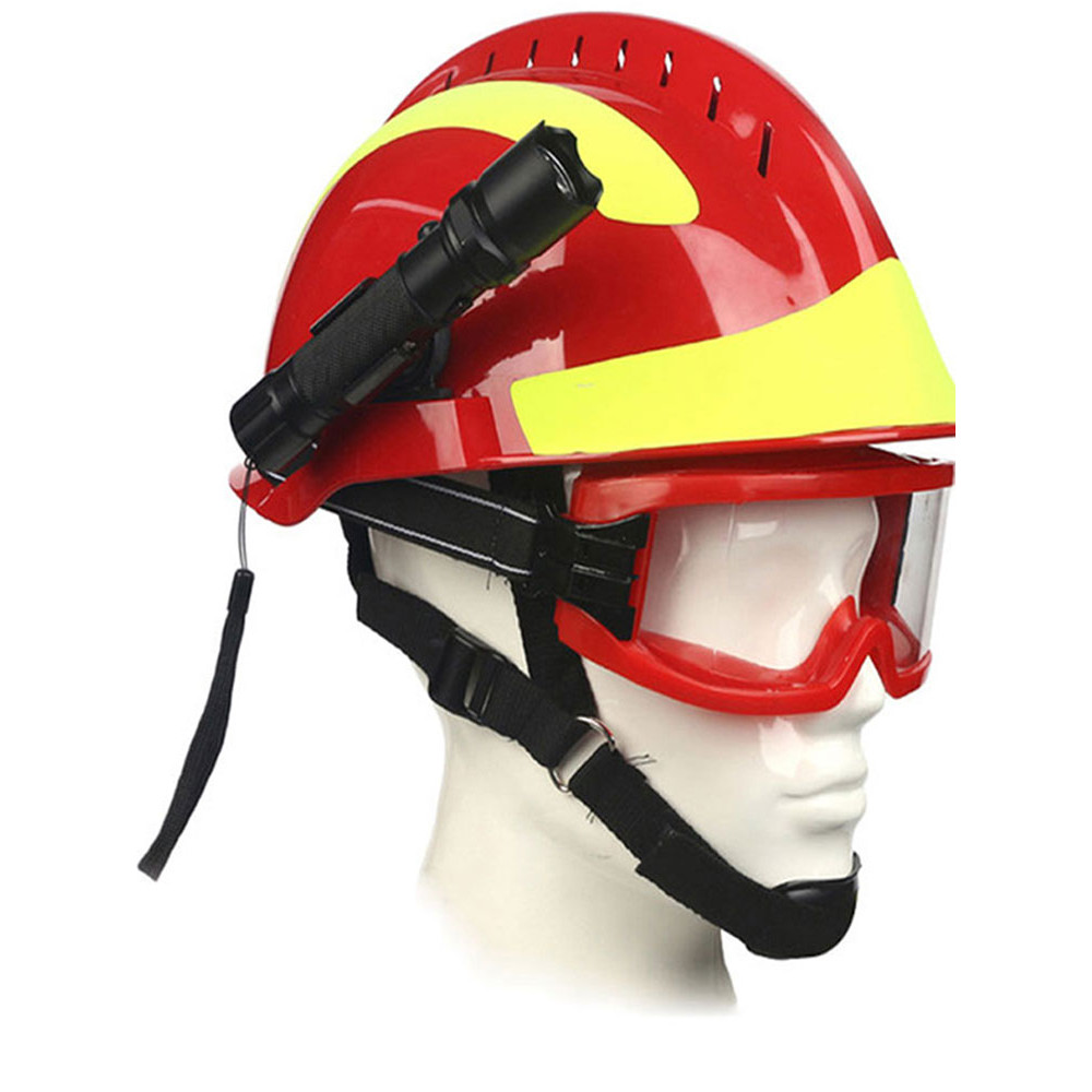 F2 Safety Rescue Helmet Emergency Rescue Fire ABS helmet With Headlamp and Protective Goggles Firefi