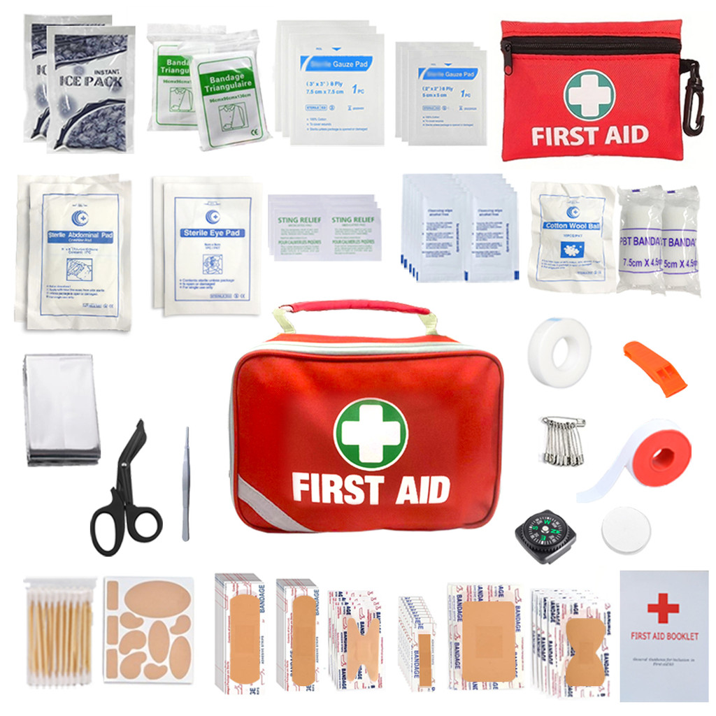 Family/Business First aid kit, Emergency First aid Kit Travel Box Mini Camping First Aid Kit Hiking 