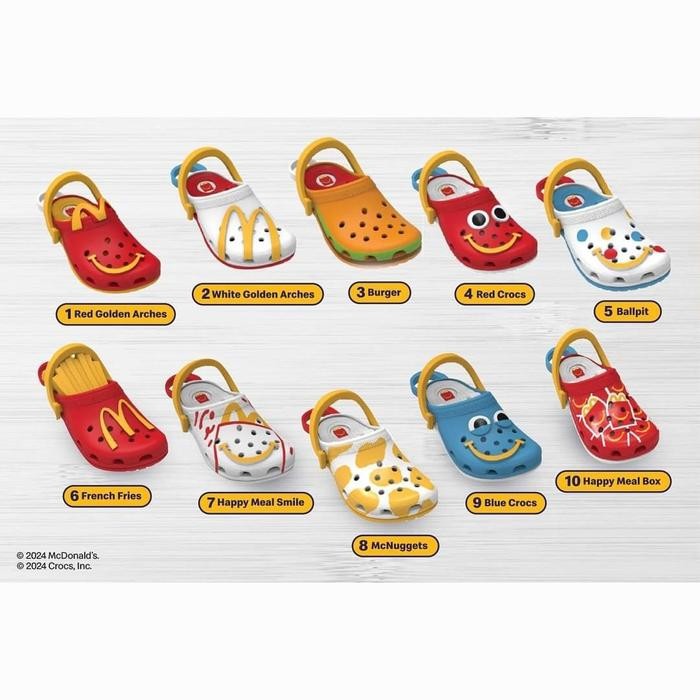 happy meal Crocs mcdonalds mainan sandal McD