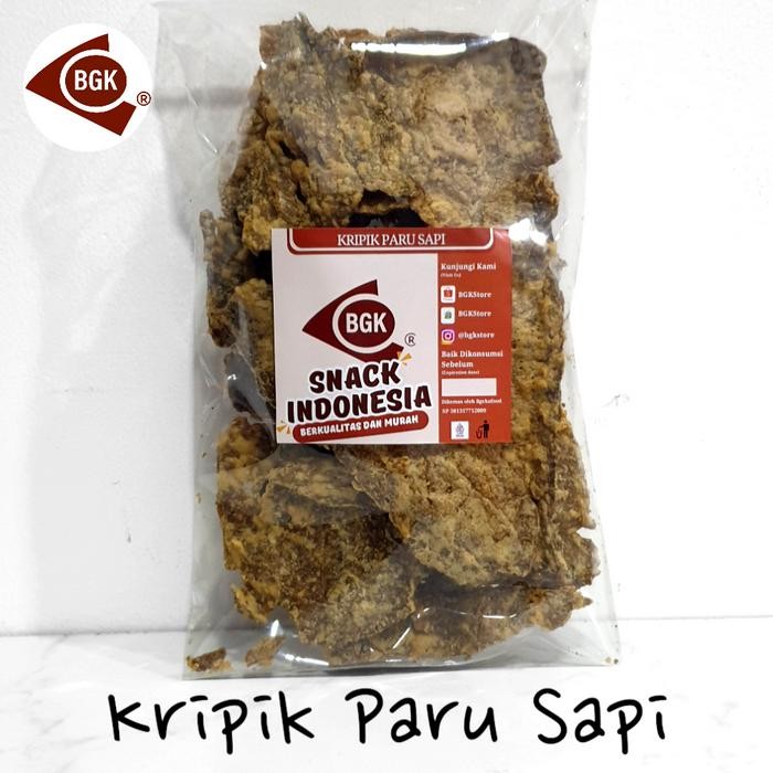 

Kripik Paru Sapi Kering Krispi best seller
