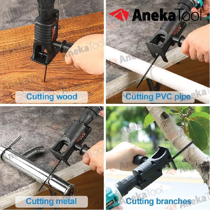 Adapter Jigsaw Gergaji Mesin Adapter reciprocating Jigsaw Konverter