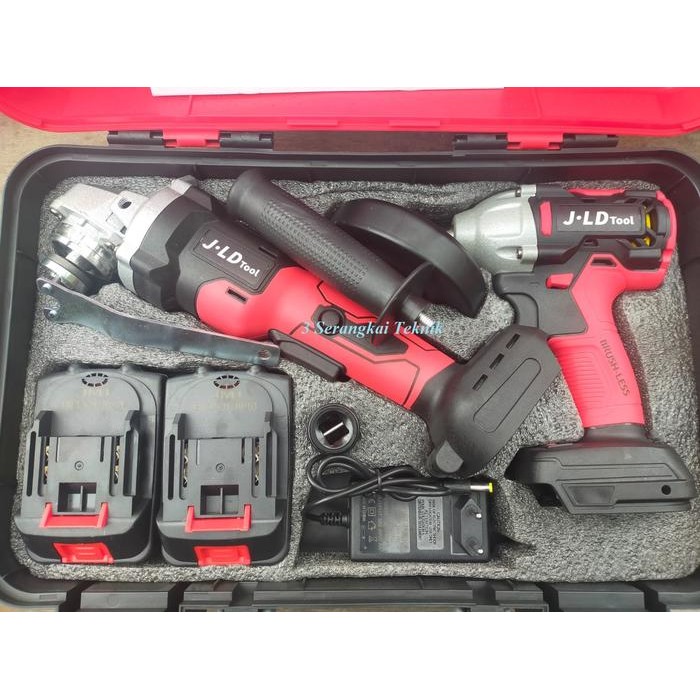 Paket Bor Gerinda cordless 48volt Jld tools