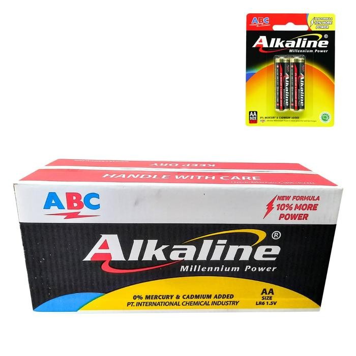 ABC Alkaline LR6 2 Baterai (AA Size) 1 Karton