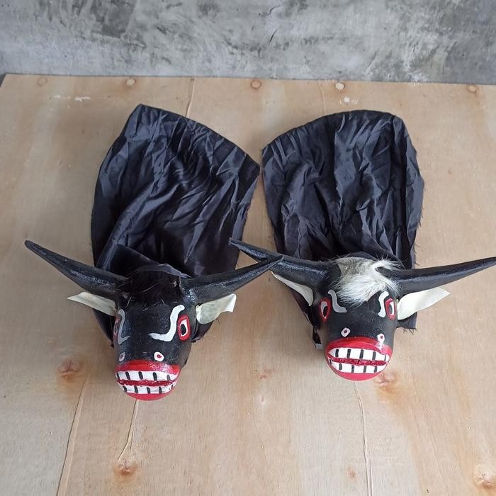 Mainan Bantengan / Bantengan Anak / Mainan Kesenian Tradisional / Banteng Bantengan / Barongan