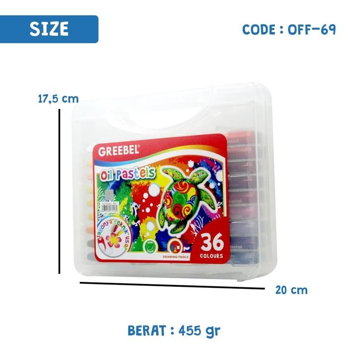 

Greebel 36 Warna Crayon Oil Pastel Set 36 Color Alat Kesenian - Off-69