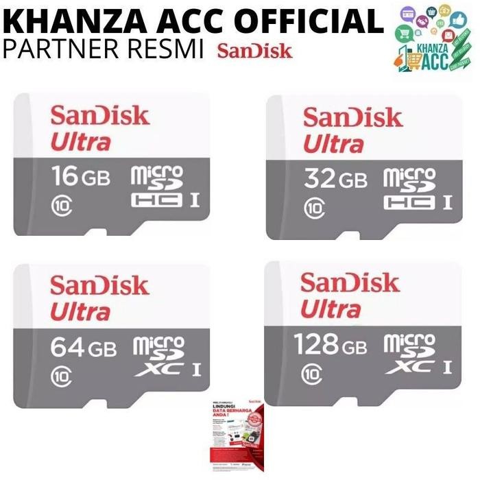 (Expert) KHANZAACC SANDISK ULTRA 64GB CLASS 10 Kartu Memori Hp Micro SD