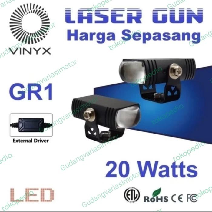 Lampu Tembak New Model D2 Pro Slim Laser Gun Gr1 Harga Sepasang Vinyx