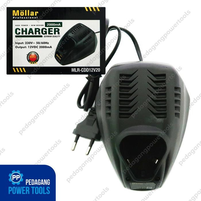 Promo Mollar Charger 12V Docking Bor Cordless Drill Baterai Cas Power Tools Berkualitas