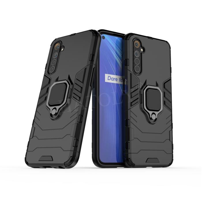 REALME 6 CASE ARMOR ROBOT IRING STANDING CASE