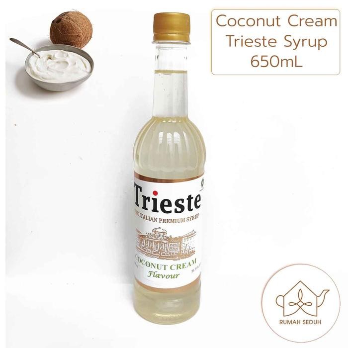 

Trieste Coconut Cream Syrup 650Ml - Sirup Rasa Santan - Sirop Kelapa Almond Avocado Banana Blueberry