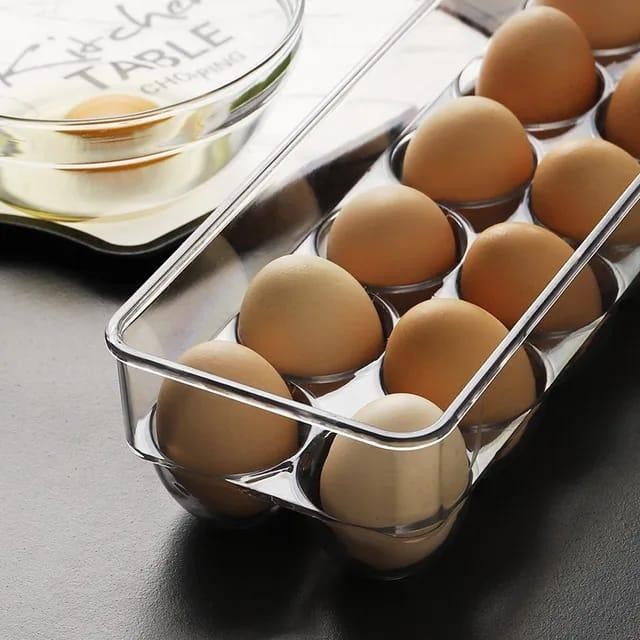 (Allthebest) Rak Telur Kotak Penyimpanan Telur Acrylic / Rak Telur / Egg Box / Wadah Simpan Telur