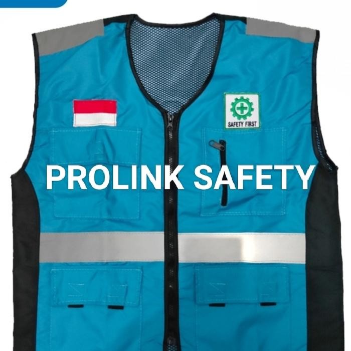ROMPI SAFETY BAHAN TASLAN BIRU MUDA TOSKA