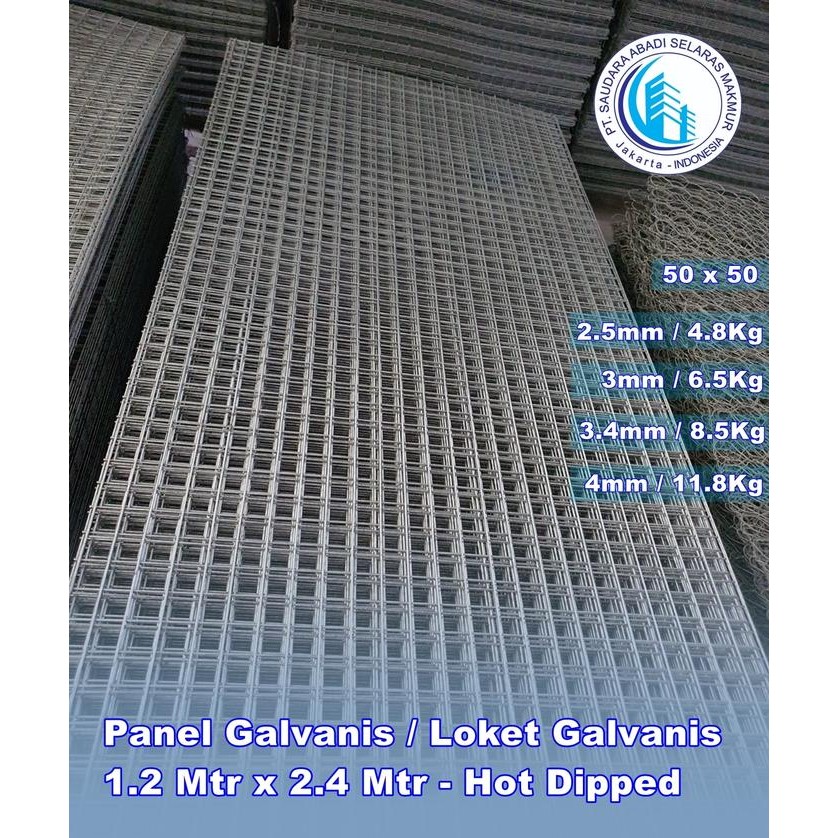 PREMIUM Panel Galvanis / Kawat Loket Galvanis Lembaran