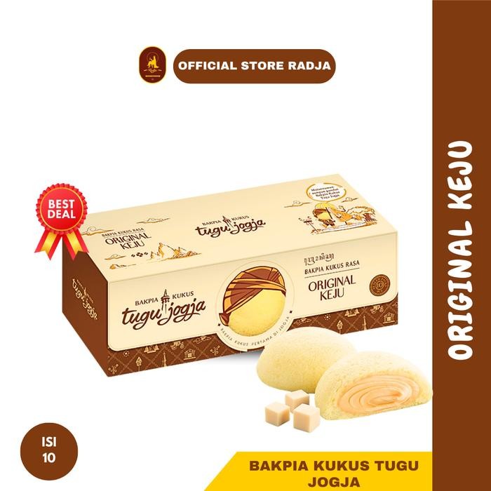 PREMIUM Bakpia Kukus Tugu Jogja Original Keju Travel Pack Isi 10