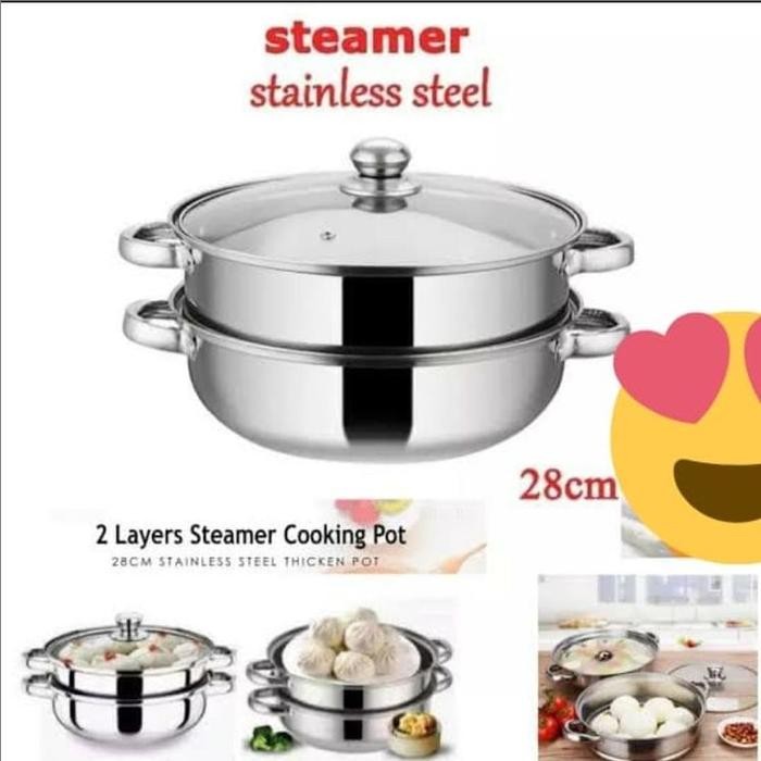 PREMIUM Panci Kukus 2Susun Steamer BMW