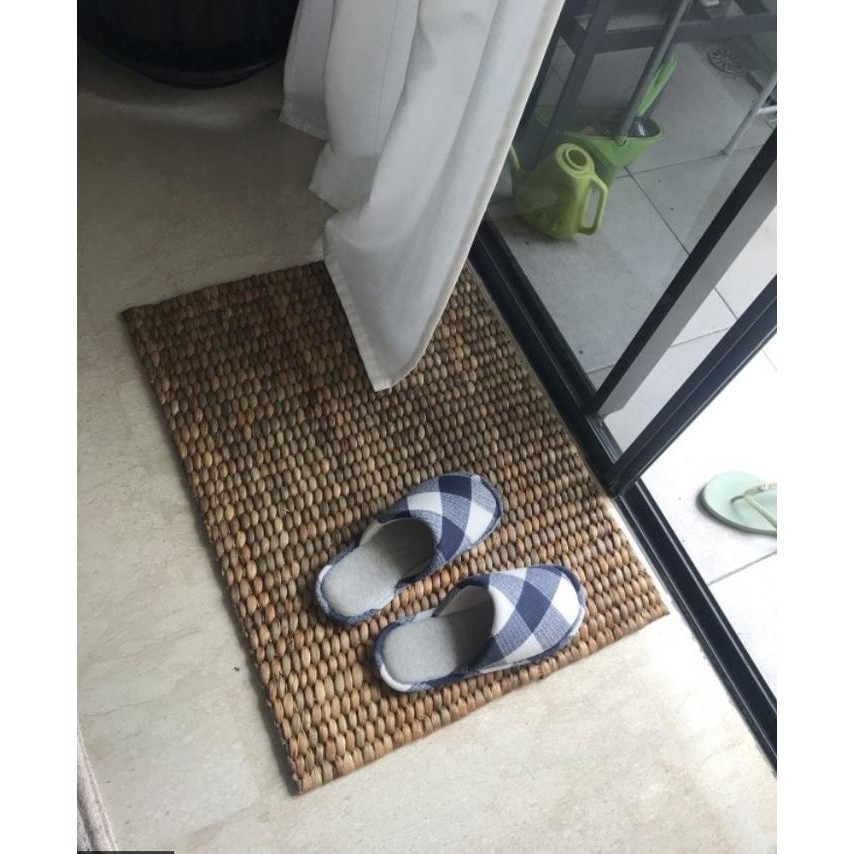 PREMIUM Karpet Kotak Eceng Gondok tikar anyaman persegi enceng gondok keset