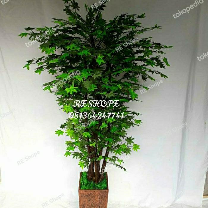 PREMIUM bunga plastik hias/bunga hias/pohon hias/pohon plastik/pohon maple