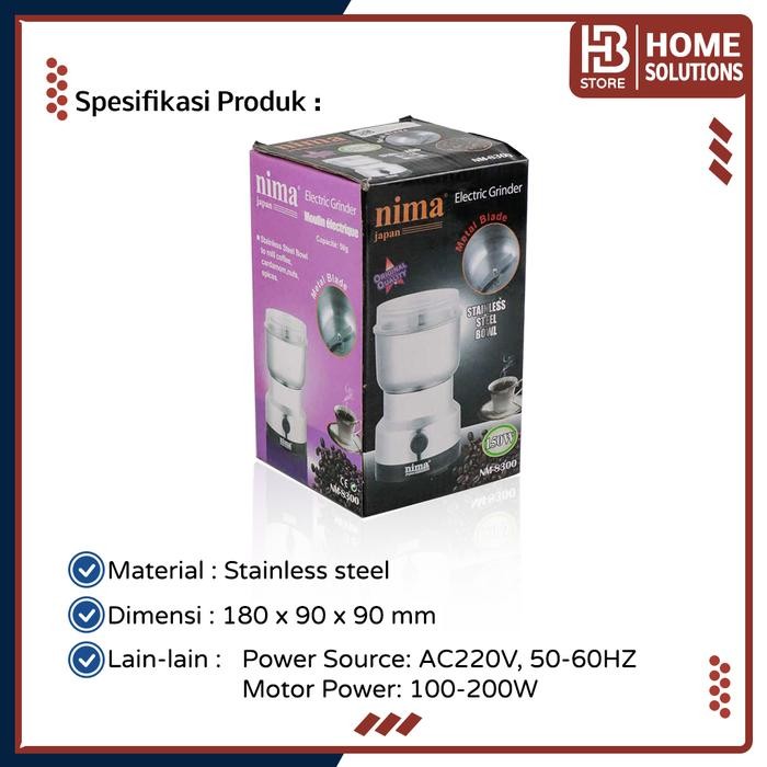 (Allthebest) Mesin Penggiling Gilingan Blender Penghalus Bumbu Dapur Grinder Kopi