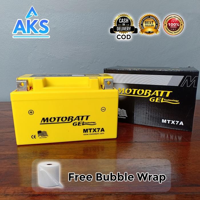 Aki Motor Ninja 250 Karbu/Fi, Aki Motobatt Mtx7A