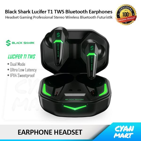 Headset Black Shark Lucifer T1 TWS Wireless Earphone Gaming BlackShark shoperGADGET