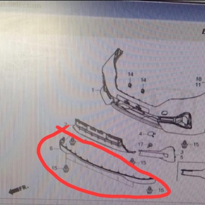 Karet Lidah Bumper All New Brio 2023 Genuine