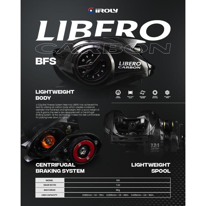 Reel BC / BAITCASTING IROLY LIBERO CARBON