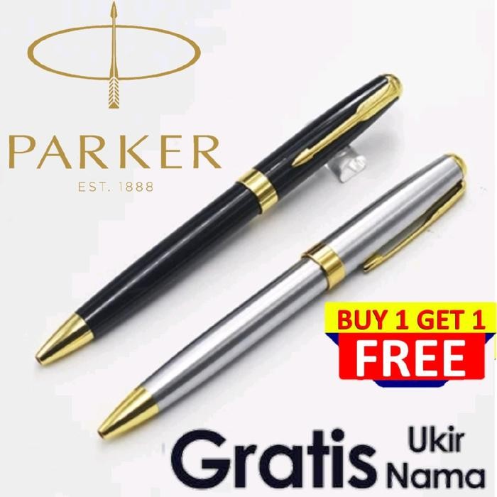 

Ballpoint Mewah Pen Parker Buy 1 Get 1 Free Gratis Grafir Nama Dan Box Exlusive Bludru Stationery
