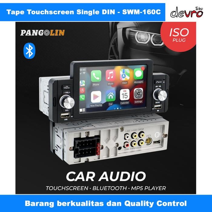 Terlaris Headunit Tape Touchscreen Bluetooth Single Din Fm Mp5 Player - Swm-160