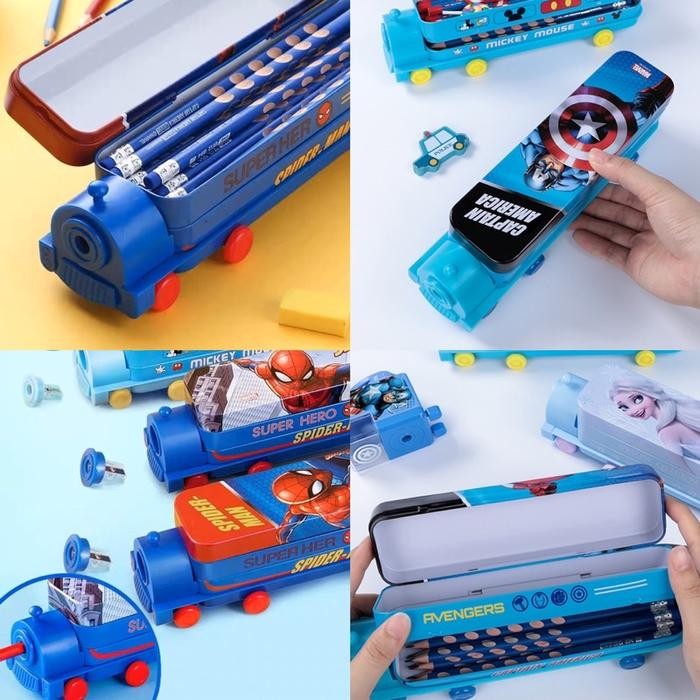 

Tempat pensil kereta Disney pencil case Frozen tempat pensil anak