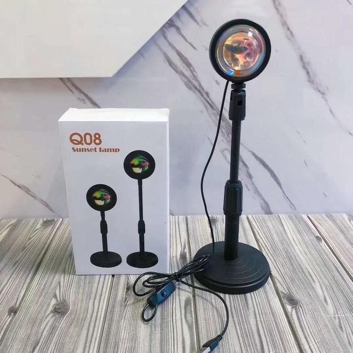 Lampu Tidur Proyektor Matahari Terbenam Sunset Rainbow