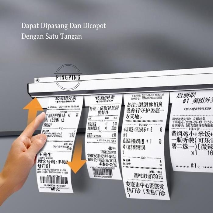 

CodBill Holder01/ Penjepit Resi Makanan/Klip Uang/Klip Kwitansi/Klip Menu Baja Tahan Karat/Klip