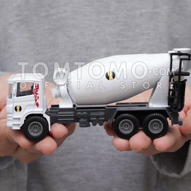 MIXER TRUCK M WHT DIECAST MOBIL MOBILAN MAINAN TRUK MOLEN TOMTOMO