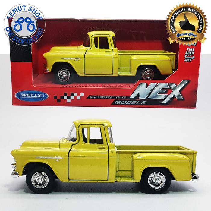 WELLY NEX 1955 CHEVROLET STEPSIDE PICK UP MINIATUR MOBIL CHEVROLET
