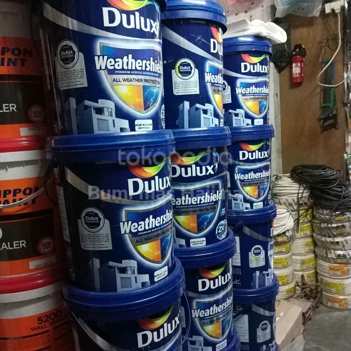 DULUXE WEATHERSHIELD BRILLIANT WHITE / CAT TEMBOK DULUX WEATHERSHIELD