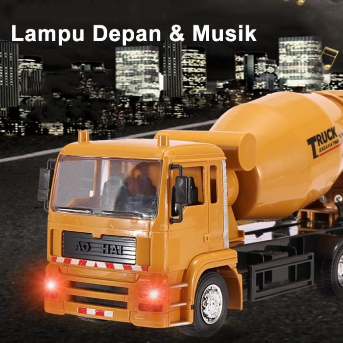MAINAN TRUK MOLEN SEMEN REMOTE CONTROL MOBILAN MOLEN ANAK LAKI-LAKI BESAR PENGANGKUT PASIR RC