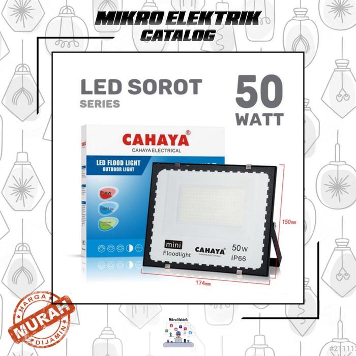 LAMPU LED SOROT CAHAYA 50 WATT KUNING