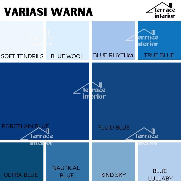 CAT TEMBOK VINILEX 5000 INTERIOR & EXTERIOR BIRU 5 KG